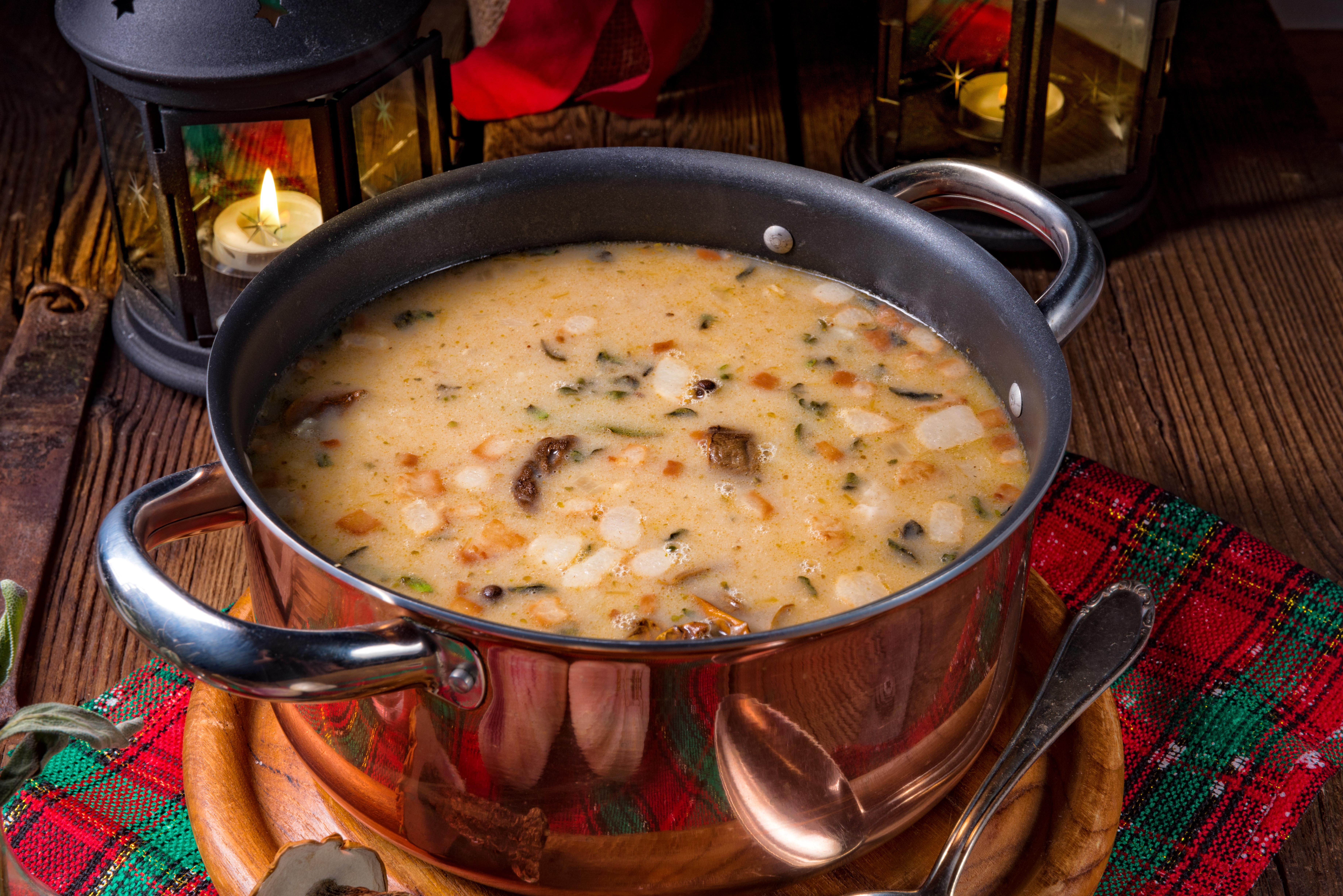 Úri kezdés: karácsonyi gombaleves